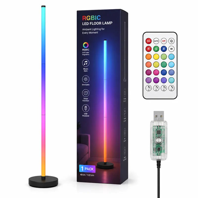 RGBIC Smart Floor Lamp — Turn Any Corner Into a Vibe