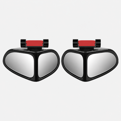 2 PCS 360° Rotating Dual-Lens Rearview Assist Blind Spot Mirror