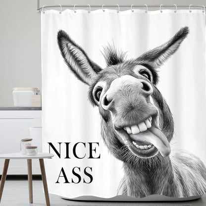 Funny Donkey Shower Curtain