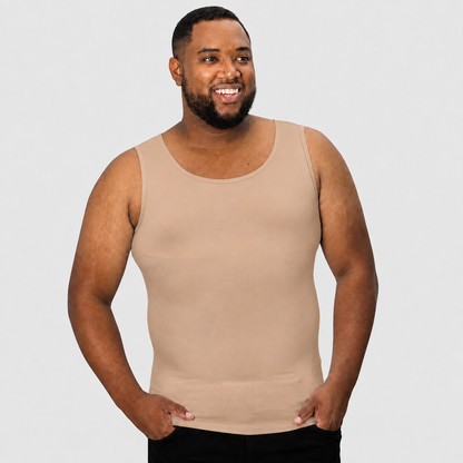 Men's Sleeveless Compression Shirts - Slim Body Shaping Undershirts
