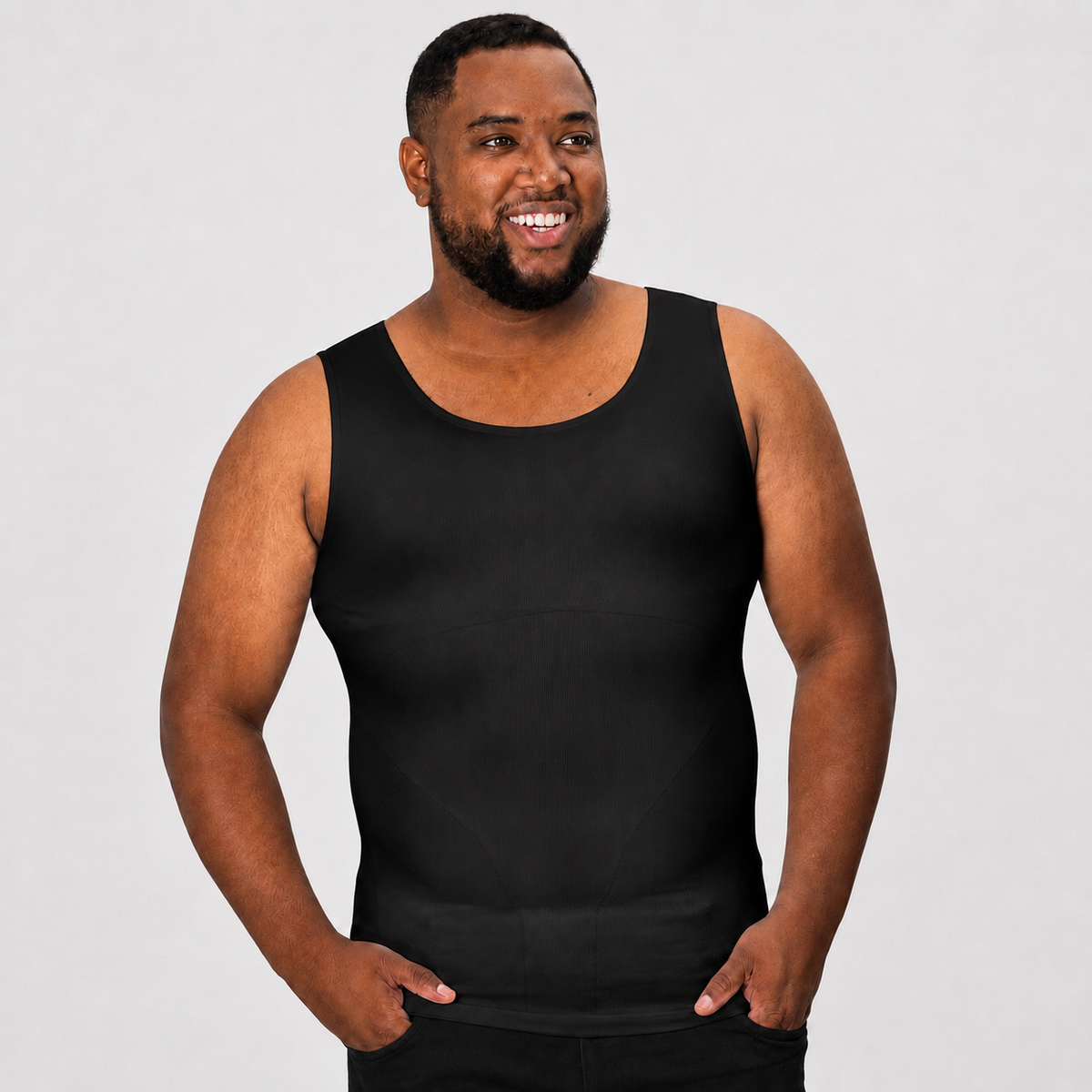 Men's Sleeveless Compression Shirts - Slim Body Shaping Undershirts