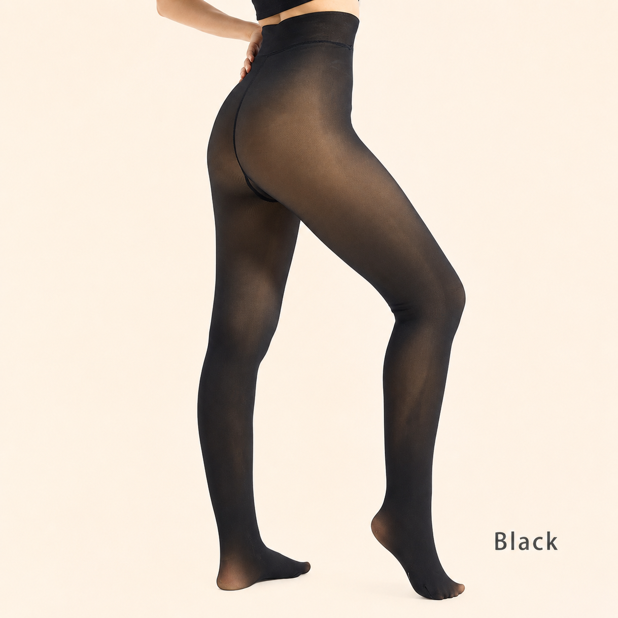 Ultra-Warm Fleece-Lined Fake-Sheer Tights | Flawless Winter Style