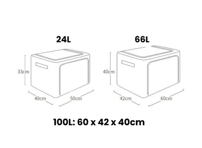 🏠Home Organizer Foldable Storage Box /Clothes Organizer/Stackable Storage Box 24L/66L/100L🏠