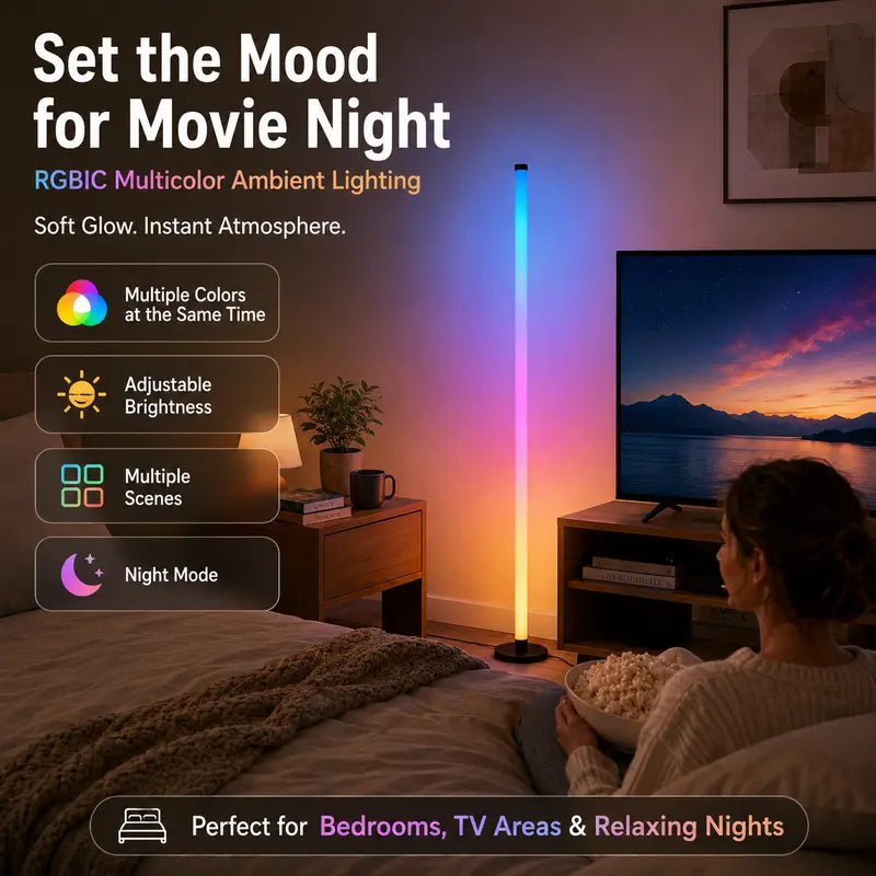 RGBIC Smart Floor Lamp — Turn Any Corner Into a Vibe