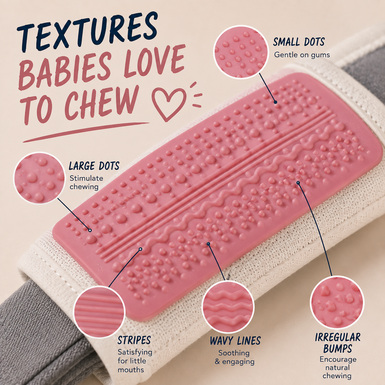 2-in-1 Baby Carrier Teething & Drool Pad