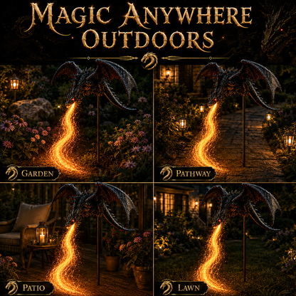 Dragon Flame Solar Garden Lights