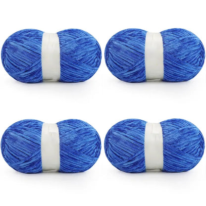 Chunky Chenille Velvet Yarn for DIY Crochet &amp; Knitting