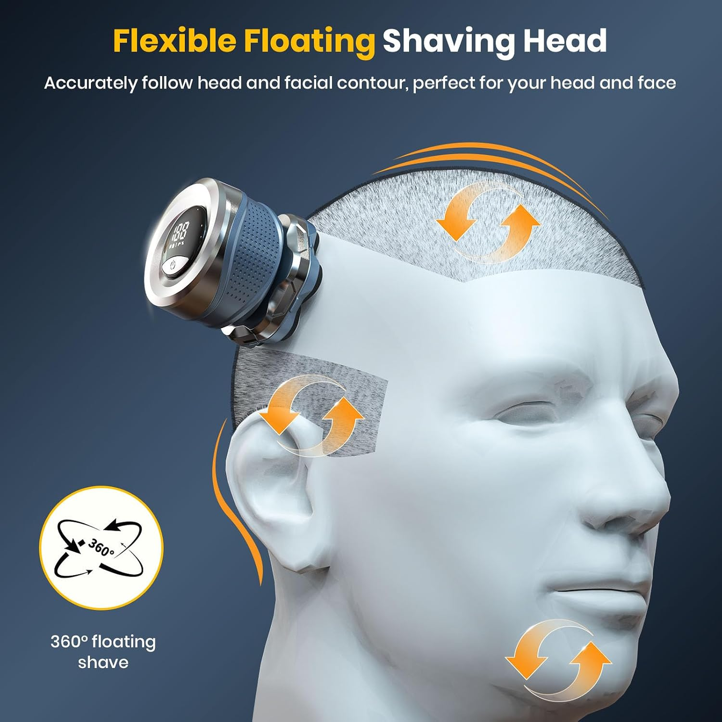 7D Men's Electric Shaver - A smooth shaving and haircutting experience