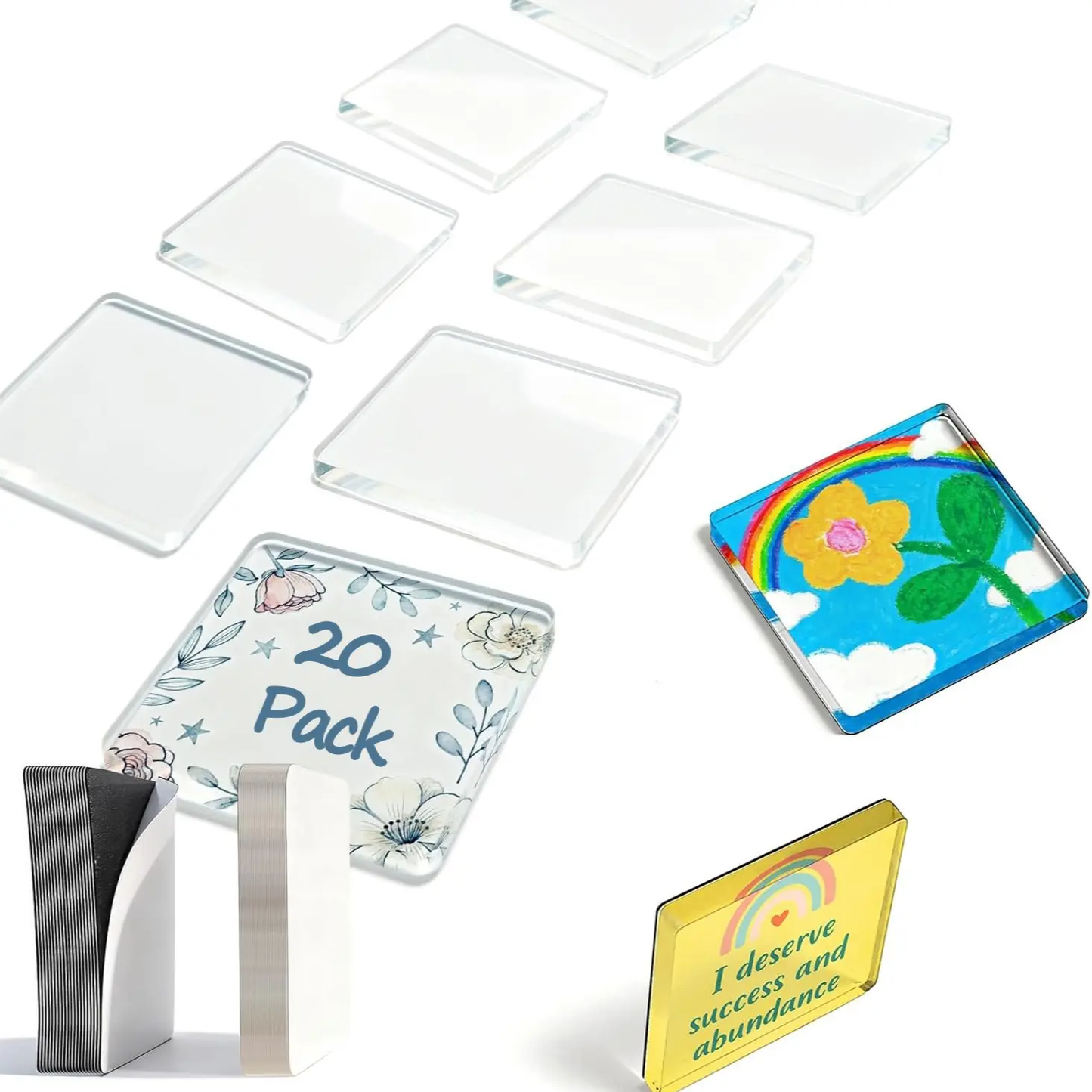 DIY Transparent Acrylic Magnetic Mini Photo Frame