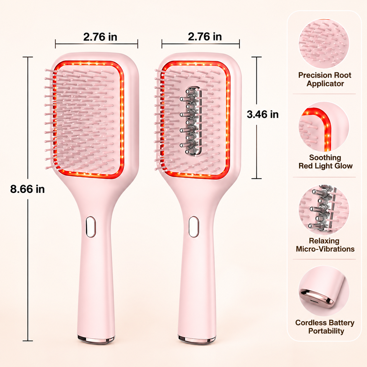 Red Light Scalp Care &amp; Oil Applicator Brush