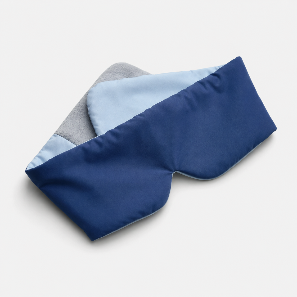 360° Blackout Weighted Sleep Mask – Cooling Silk, Zero Nose Pressure & Stay-Put Comfort**