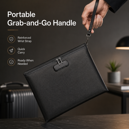 The QLASH Tactical 5-Layer Fireproof Document Vault Bag