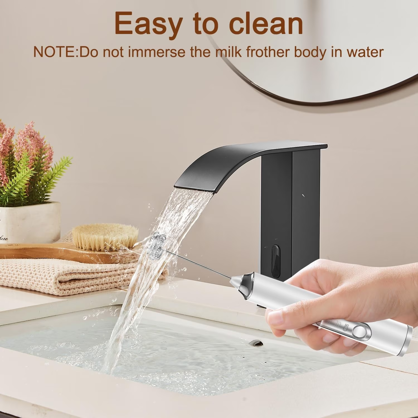 3-in-1 Rechargeable Milk Frother – Perfect for Coffee and Baking