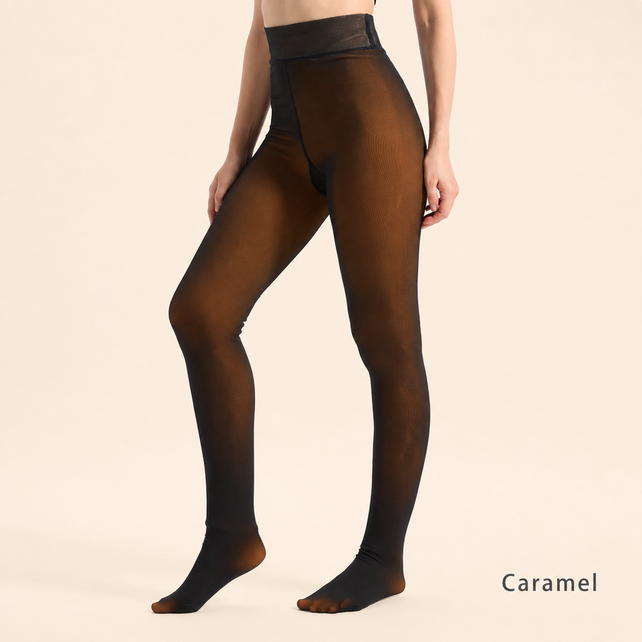 Ultra-Warm Fleece-Lined Fake-Sheer Tights | Flawless Winter Style