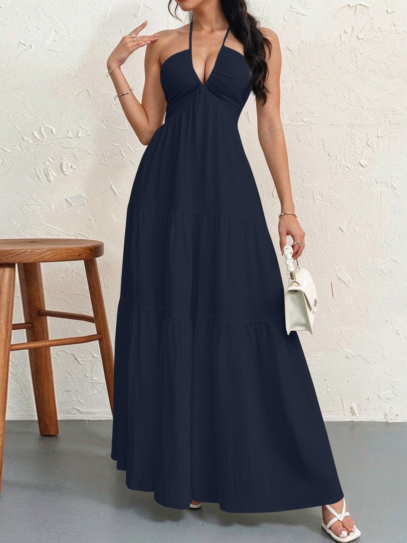 Women's Plain Dress, Summer Clothes Women, Casual Basic Loose Fit Sleeveless Dress for Beach Holiday Vacation