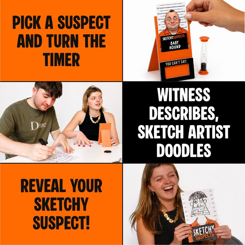 Hilarious Police Sketch Party Game - Draw the Criminal Based on Terrible Descriptions