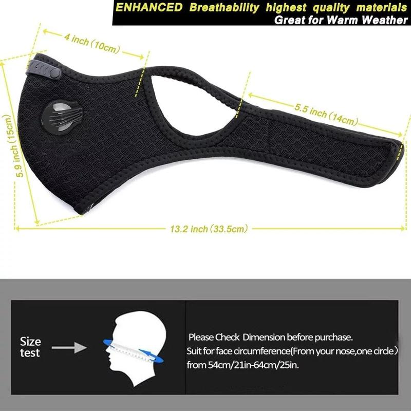 Carbon Filter Dust Mask – Reusable, Breathable & Adjustable