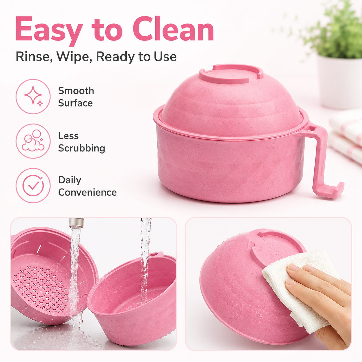 Microwave Ramen Cooker Bowl (6-Piece Set)— Easy Meals Without Cooking