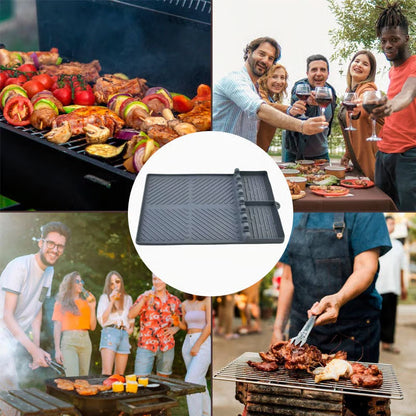 🌞Summer Sale 49% OFF🍖Silicone BBQ Side Shelf Mat — Keep Tools Clean & Close