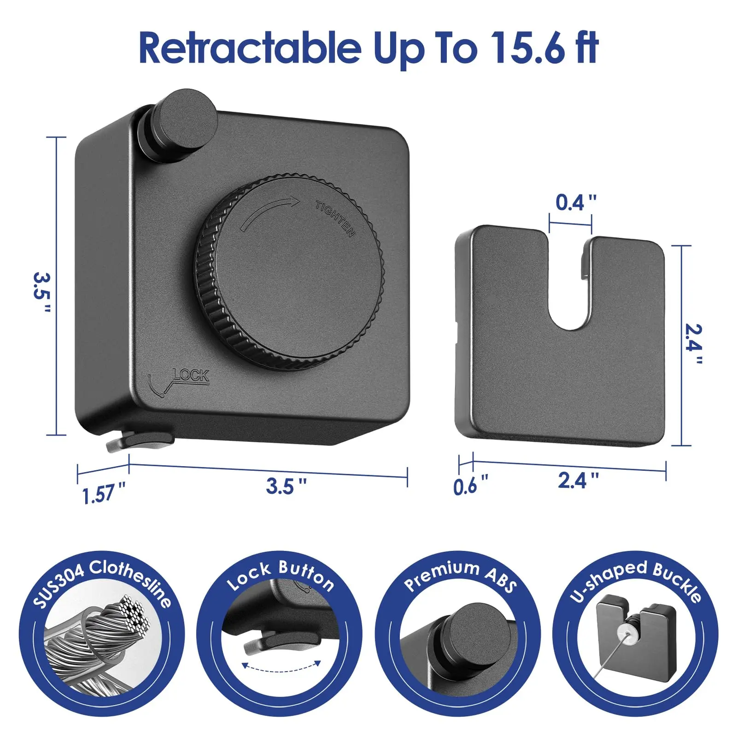 Wall-mounted adjustable telescopic stainless steel clothes rack
