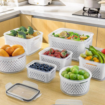 🍇Stackable fruit and vegetable preservation filter box