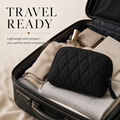 Large Capacity Quilted Fluffy Storage Bag For Women