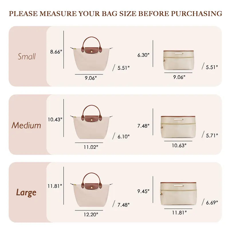 Luxury Satin Bag Insert &amp; Organizer