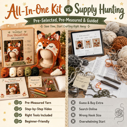 Fantasy Hood Hat DIY Crochet Kit Series
