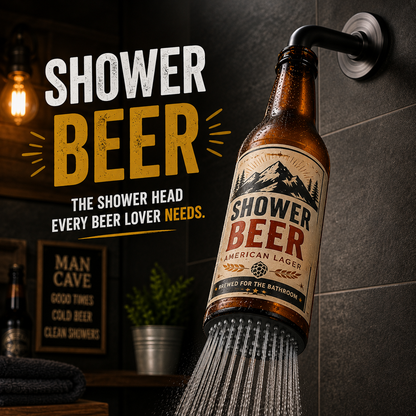 🍺Beer bottle-shaped shower head – the ultimate gift for beer lovers🍺