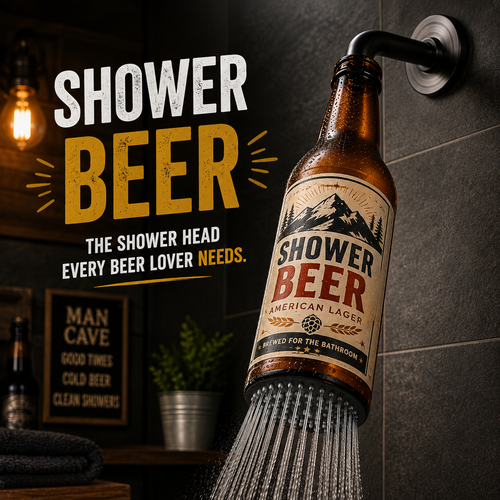 🍺Beer bottle-shaped shower head – the ultimate gift for beer lovers🍺