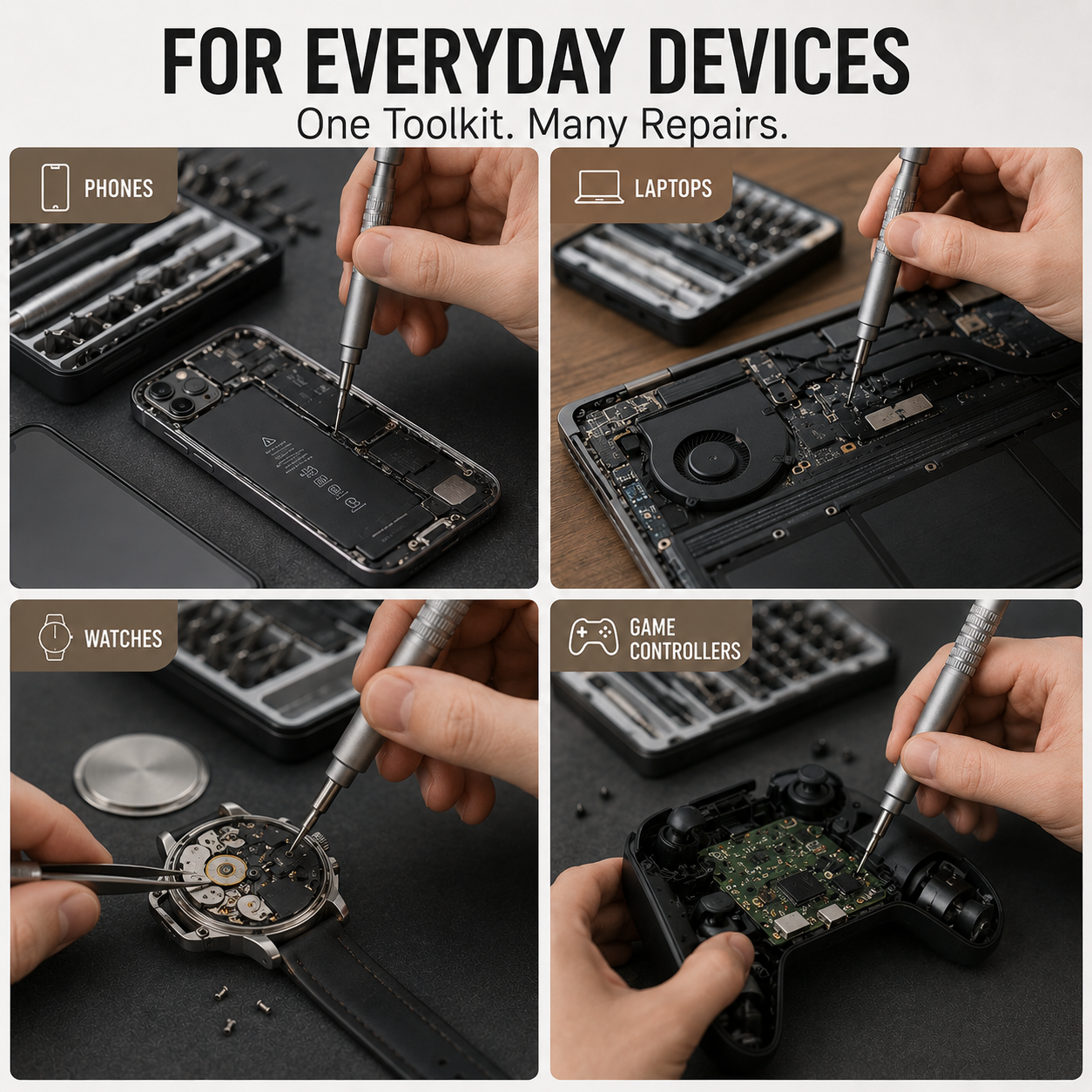26PCS Multi-Functional Complete Disassembly, Assembly, And Repair Tool Kit