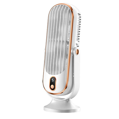 Set of 2 Portable Rechargeable 10\" Fan with 720° Oscillation & Whisper-Quiet Turbo Airflow