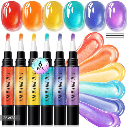 5-in-1 Aurora Effect Gel Nail Polish Pen