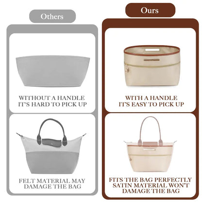 Luxury Satin Bag Insert &amp; Organizer