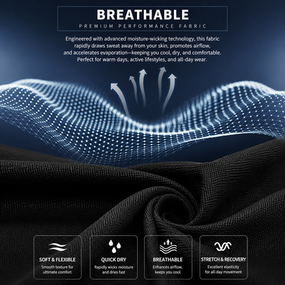 Men's Cool & Breathable Summer Polo Shirt – Stretch Slim Fit