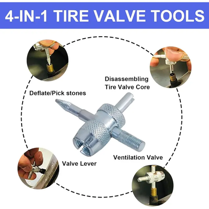 13-piece tire valve stem quick replacement tool kit