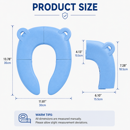 2-in-1 Folding Toilet Seat Travel Set – A Safer and Cleaner Toilet Experience