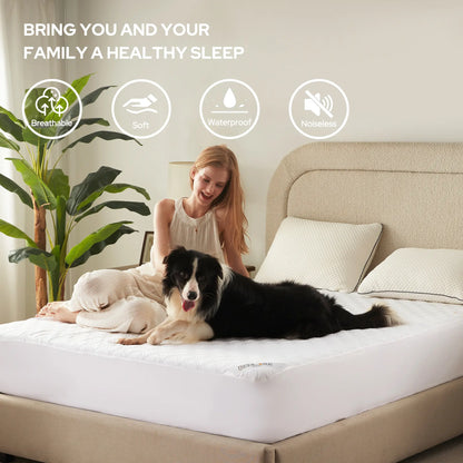 Waterproof Mattress Protector – Cooling, Quiet & Deep-Pocket Comfort
