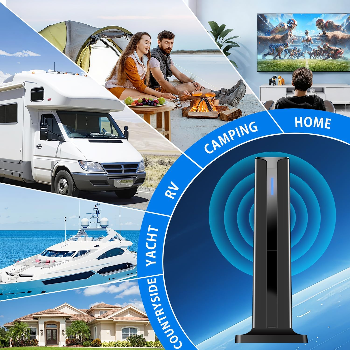 4K Indoor TV Antenna – Free Channel Viewing