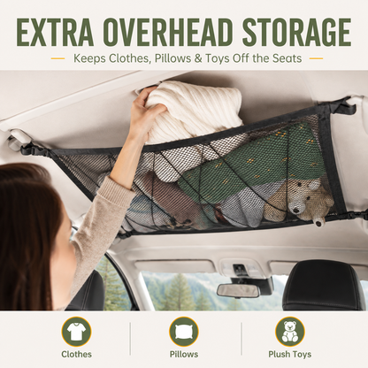 Extra Overhead Car Storage Without Losing Passenger Legroom
