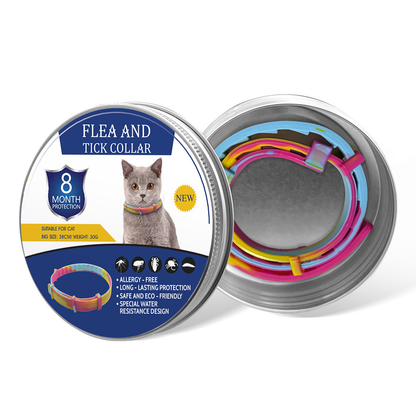 Natural plant extract pet collar – effectively repels fleas and ticks