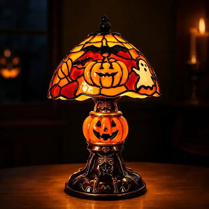 🎃Retro Pumpkin Bat Pattern Single Desk Lamp — Vintage Glow Night Light🎃