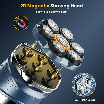 7D Men's Electric Shaver - A smooth shaving and haircutting experience
