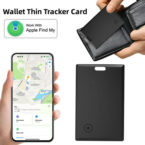 💖Hot 48% OFF🌹2026 Slim Bluetooth Tracker Card | Apple MFi Certified | Works with Find My 📱