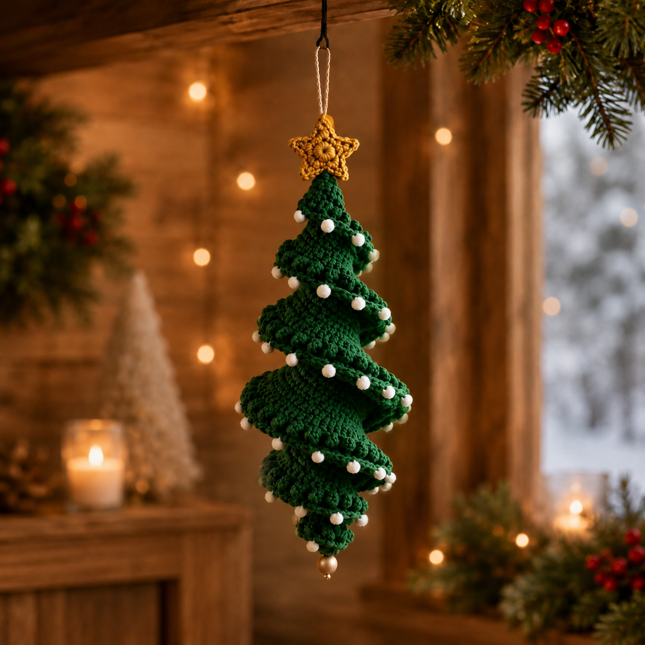 🎄 Handmade Christmas Crochet Ornament Kit - The Perfect DIY Holiday Gift & Decoration 🎅