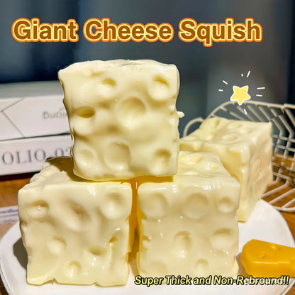 Slow Rise Squishy Cheese Block – Ultra Soft Stress Relief Fidget Toy