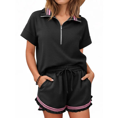 2 Piece Outfits Short Sets for Women Sweatsuit