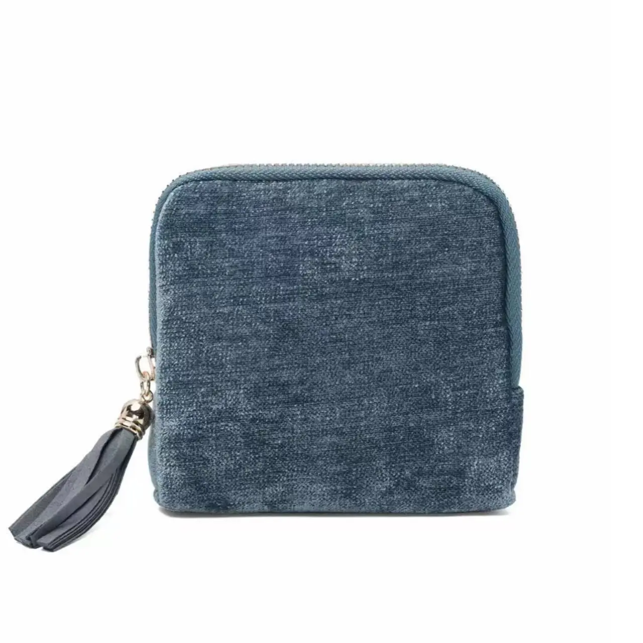 Portable travel jewelry organizer - 5 compartments, soft velvet lining
