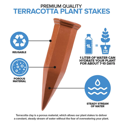 💧Ceramic Terracotta Self Watering Spikes💧