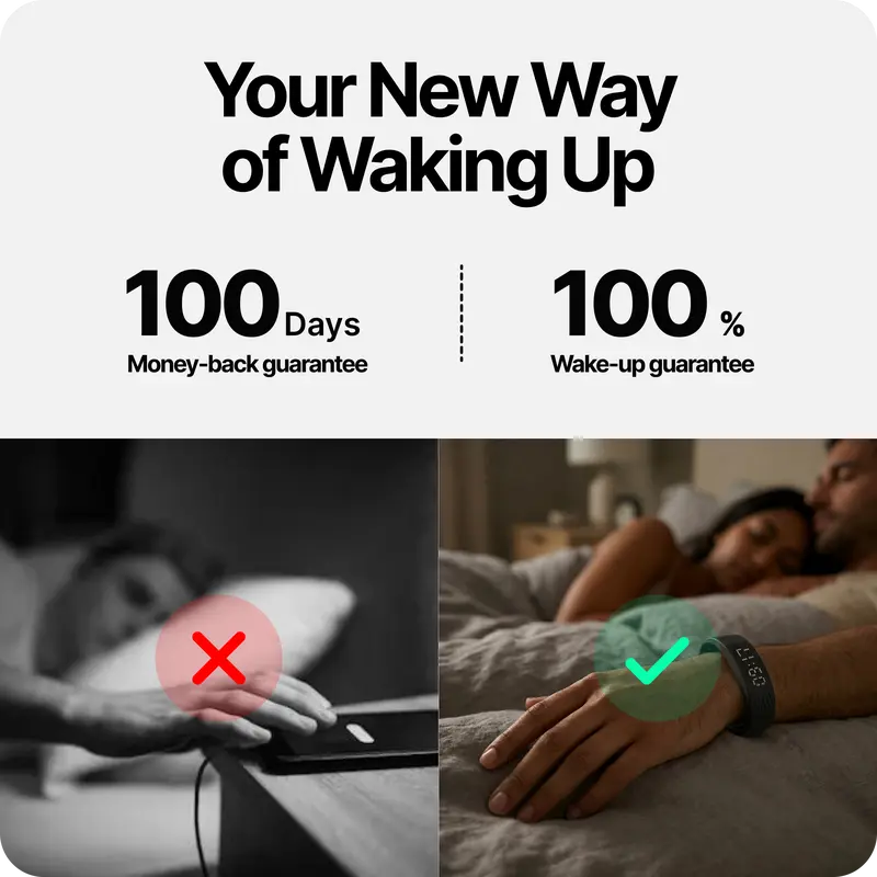 😴Smart Vibration Alarm Wristband for Heavy Sleepers & Activity Tracking😴